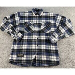 The Vermont Flannel Co Shirt Men's XS BlackWatch Tartan Plaid Button Up